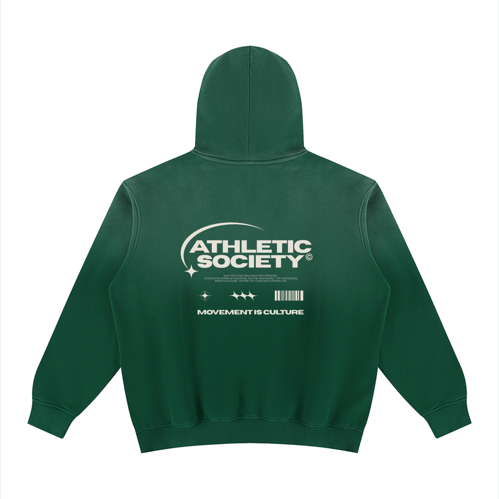 Unisex Vintage Wash Fleece Hoodie