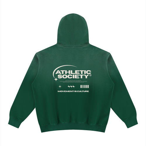 Unisex Vintage Wash Fleece Hoodie